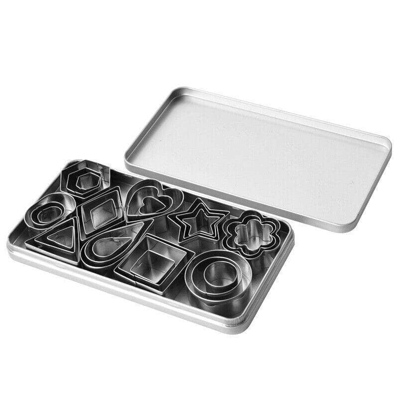 Stainless Steel Geometric Polymer Clay Cutter Set, Pack of 30, Pottery Tools - view 2