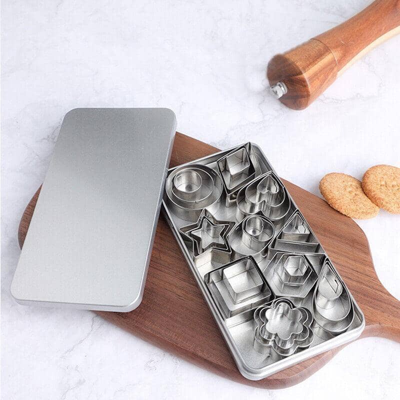 Stainless Steel Geometric Polymer Clay Cutter Set, Pack of 30, Pottery Tools - view 3