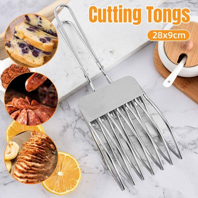 Stainless Steel Ham and Bread Slicer for BBQ, Multi Function Meat Splitter