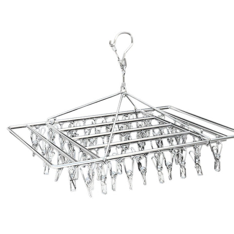 Stainless Steel Laundry Drying Hanger - 55 Pegs