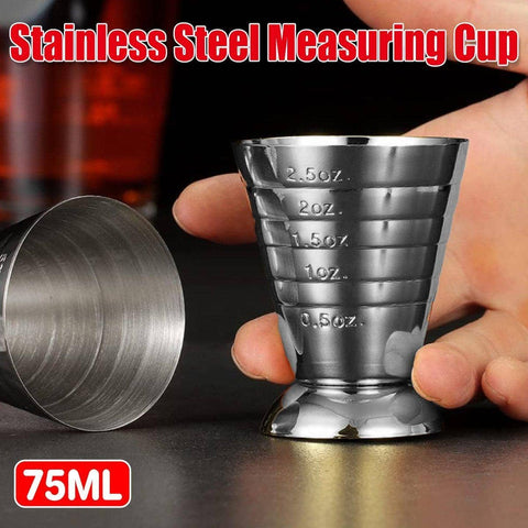 Stainless Steel Measuring Cup, 75ml - Cocktail Jigger