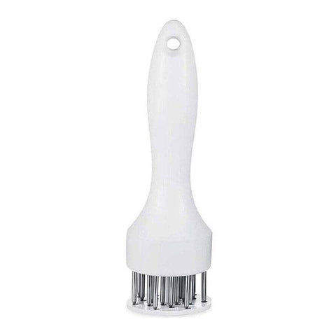 Stainless Steel Meat Tenderiser with 21 Needles for Steak and Beef - White