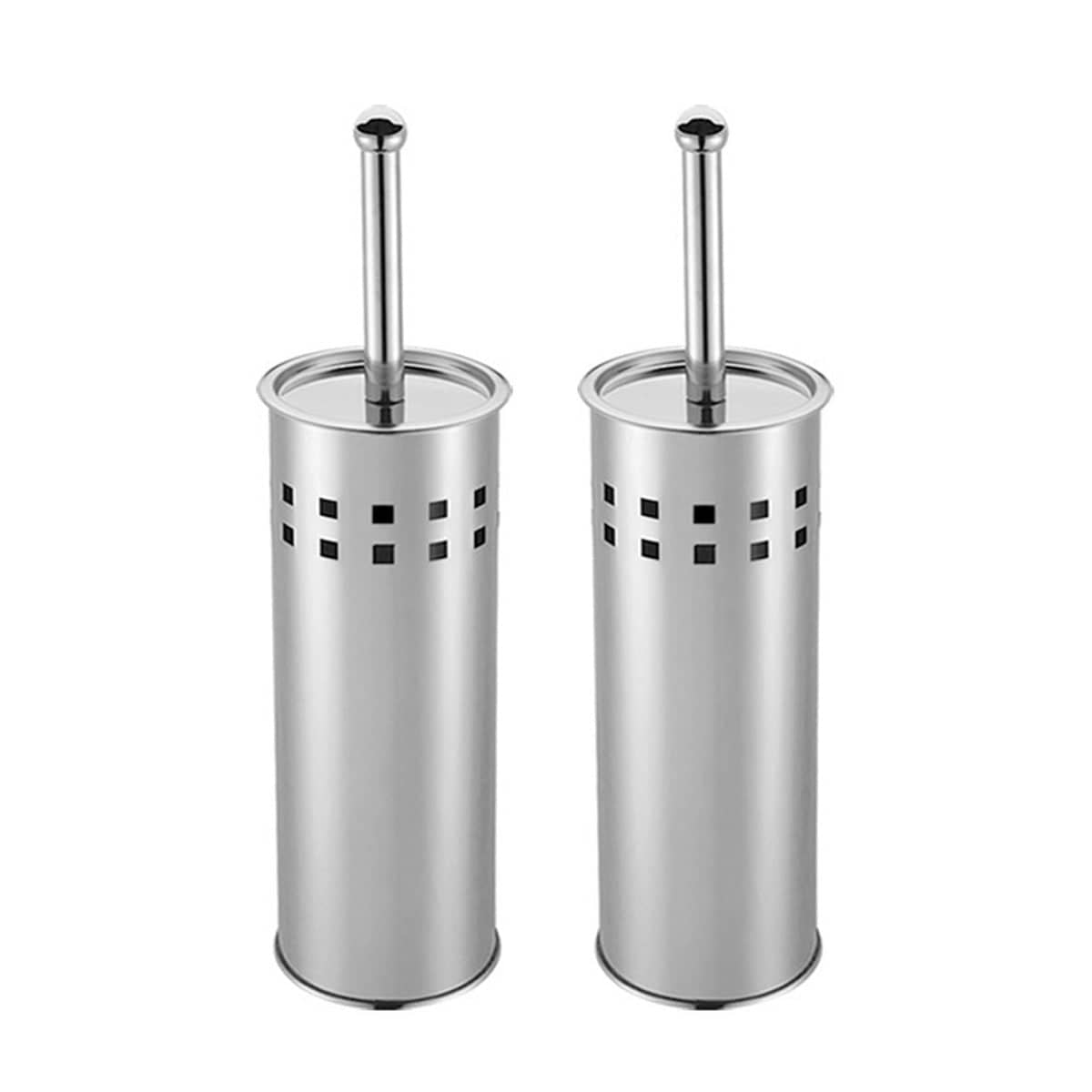 Stainless Steel Toilet Brush Set with Long Handle and Holder, Pack of 2 - view 2