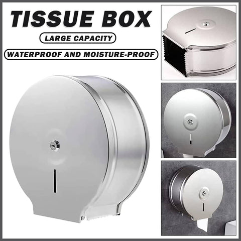 Stainless Steel Toilet Paper Dispenser, Wall Mounted Tissue Holder