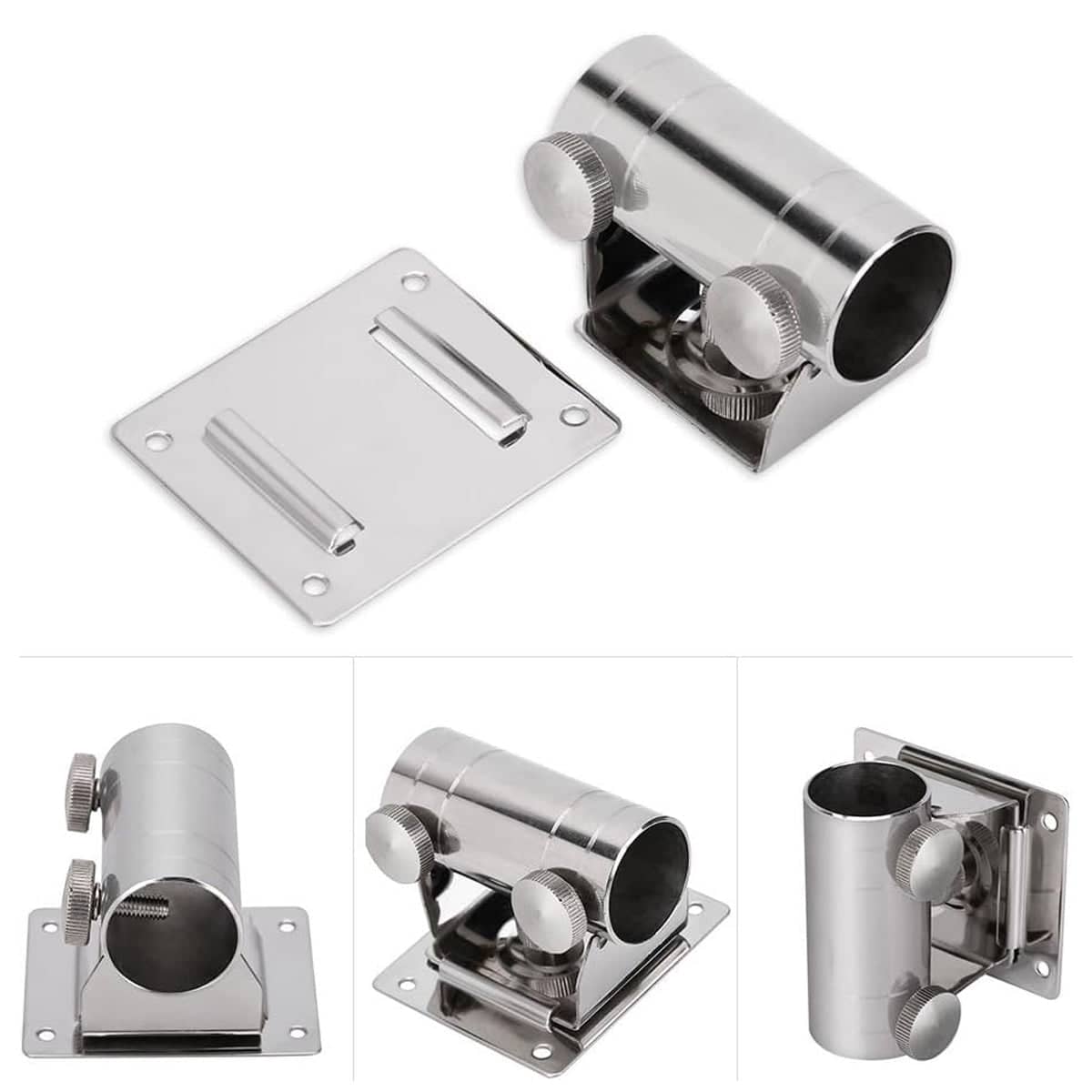 Stainless Steel Umbrella Holder Bracket for Fishing Boxes - view 4