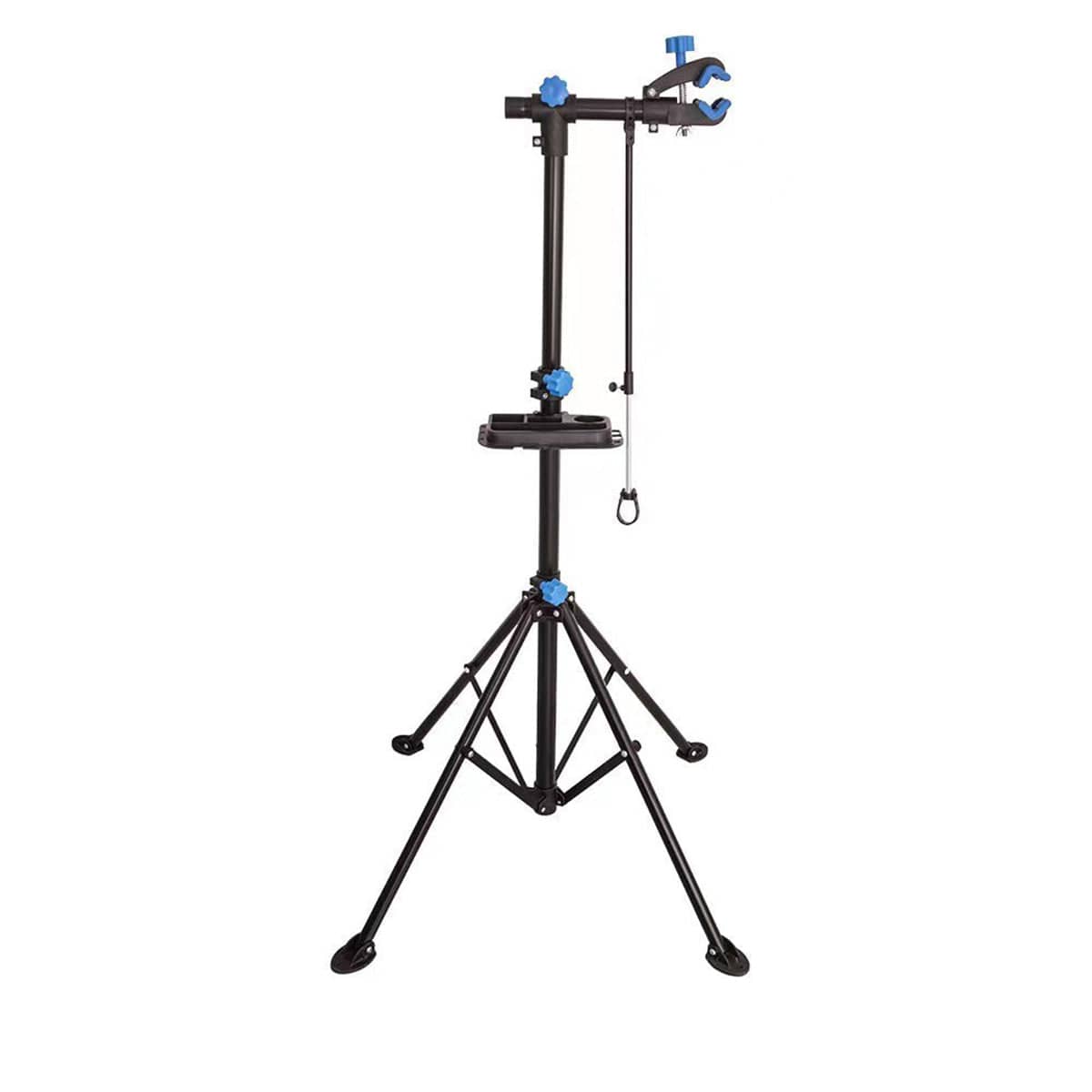Steel Foldable Bike Repair Stand, Blue Accents, 107-188 cm