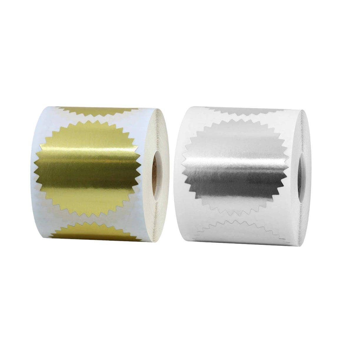 Steel Stamped Seal Stickers for Certificates, Pack of 2 Rolls - view 2