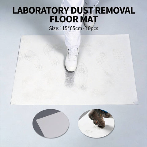 Sticky Dust Floor Mats Set of 10 Peel Sheets 115 x 65 cm for Labs and Workshops