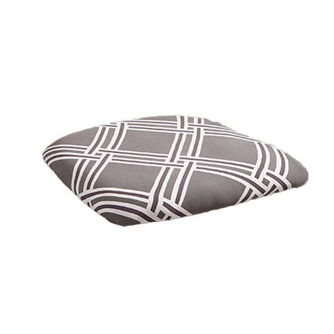 Stretch Dining Chair Slipcover - Grey and White Lattice Print