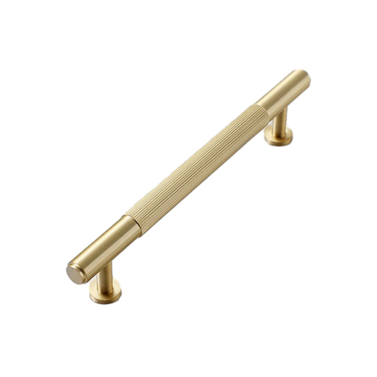 Striped Cabinet Pull Handle, 128 mm Hole Spacing - Gold