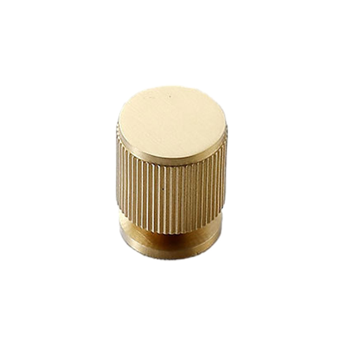 Striped Round Cabinet Knob, 19 mm - Gold