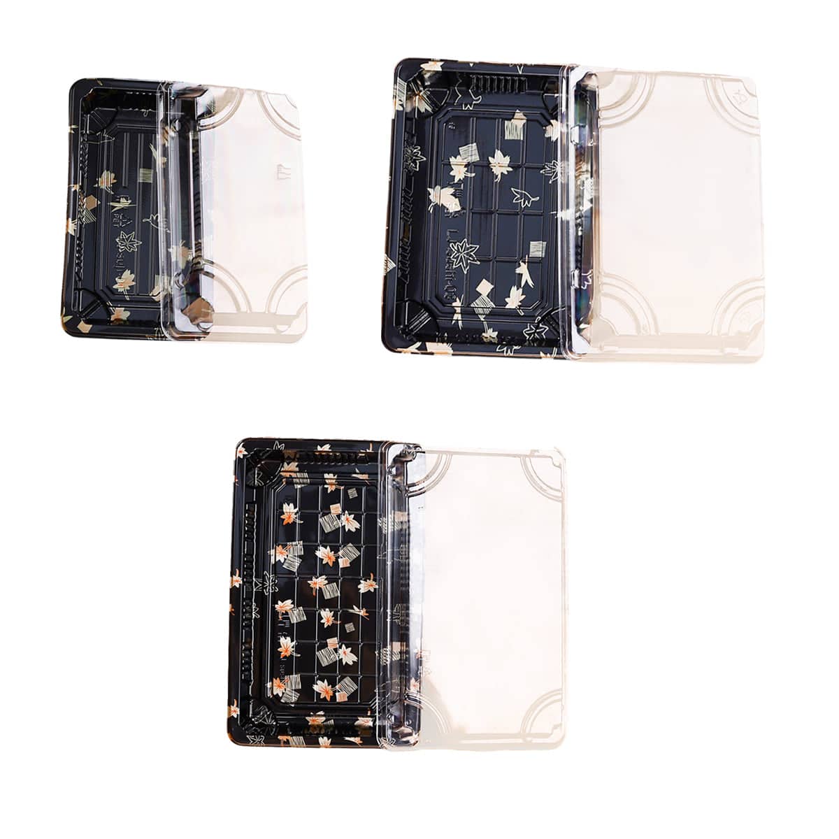 Sushi Packaging Boxes, Pack of 50 - 16 x 9.5 x 5 cm - view 3