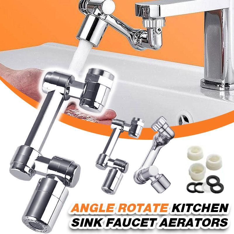 Swivel Tap Extender, 1080 Degree Rotating Robotic Arm - Silver - view 2