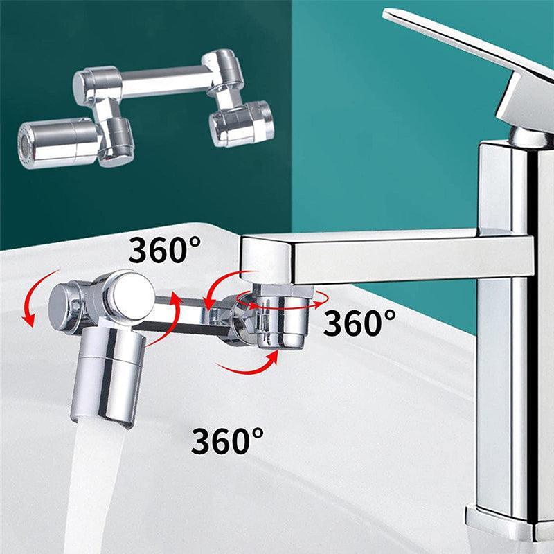 Swivel Tap Extender, 1080 Degree Rotating Robotic Arm - Silver - view 4