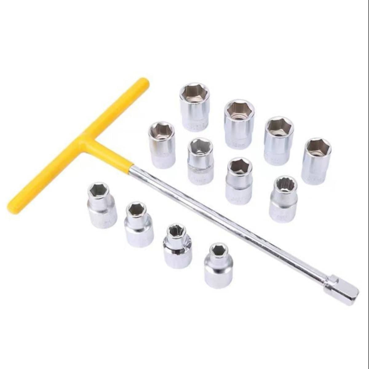T Handle Socket Set, 13 Piece, 8 to 19 mm, Metric, 1/2 Drive - view 2