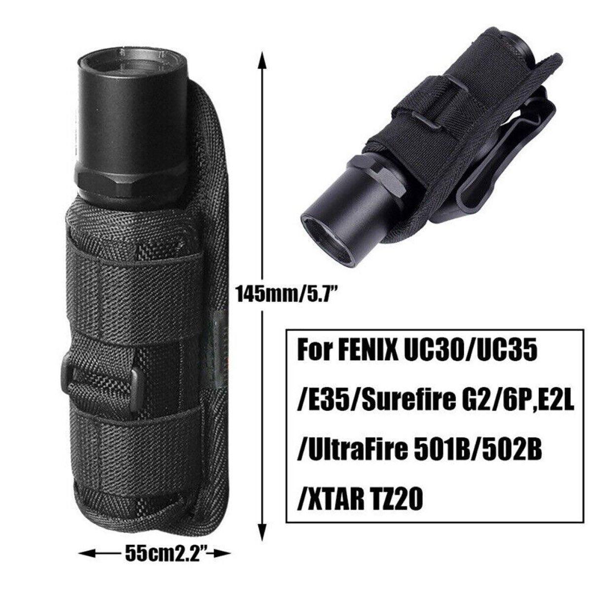 Tactical Flashlight Holster with 360 Degree Rotation - Army Green - view 4