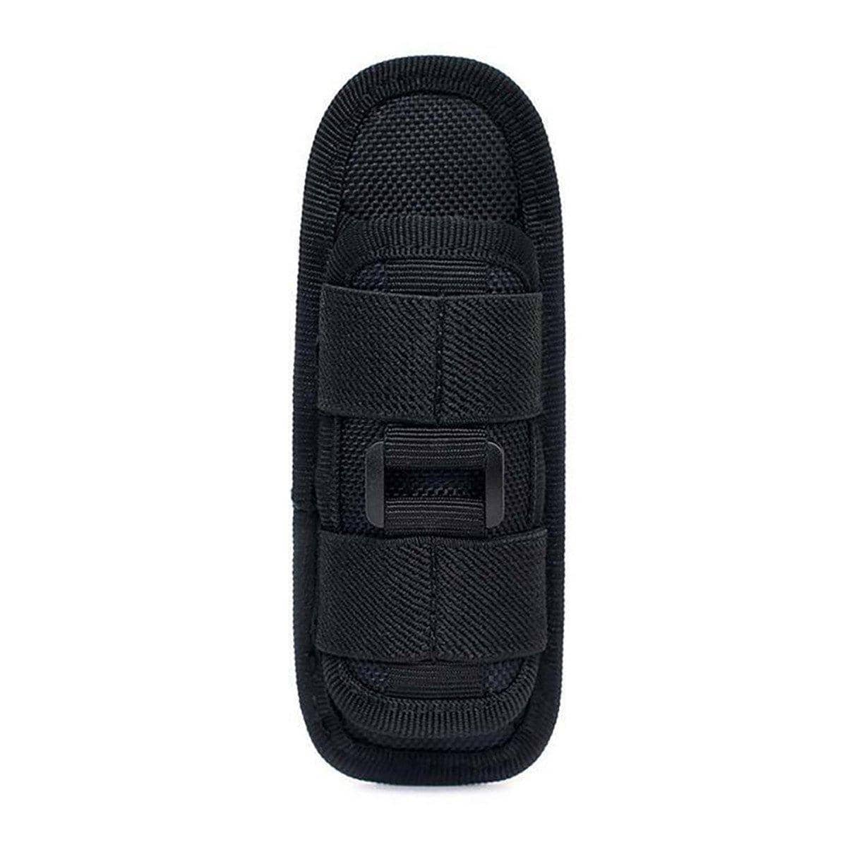 Tactical Flashlight Holster with 360 Degree Rotation - Black