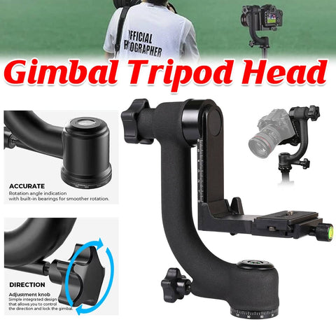 Telephoto Lens Tripod Head Bracket for Wildlife and Sports Photography