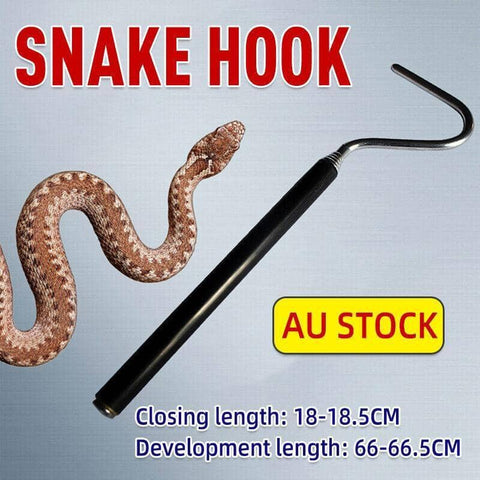 Telescopic Snake Hook in Stainless Steel, Extends to 66.5 cm