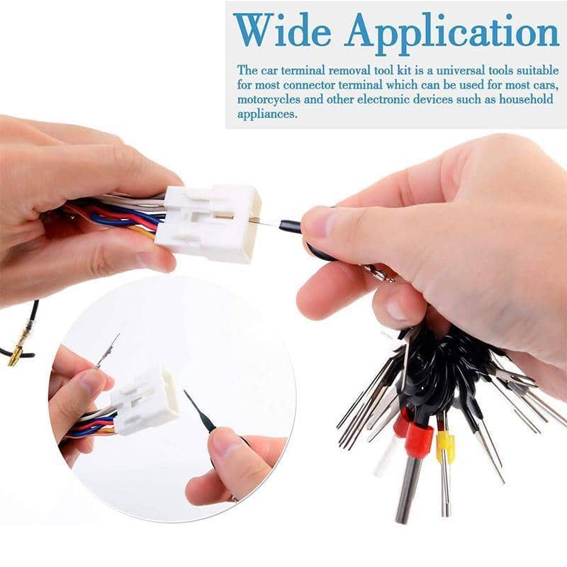 Terminal Pin Extractor Removal Tool Kit for Car Wiring Connectors - 70 Piece Set - view 4