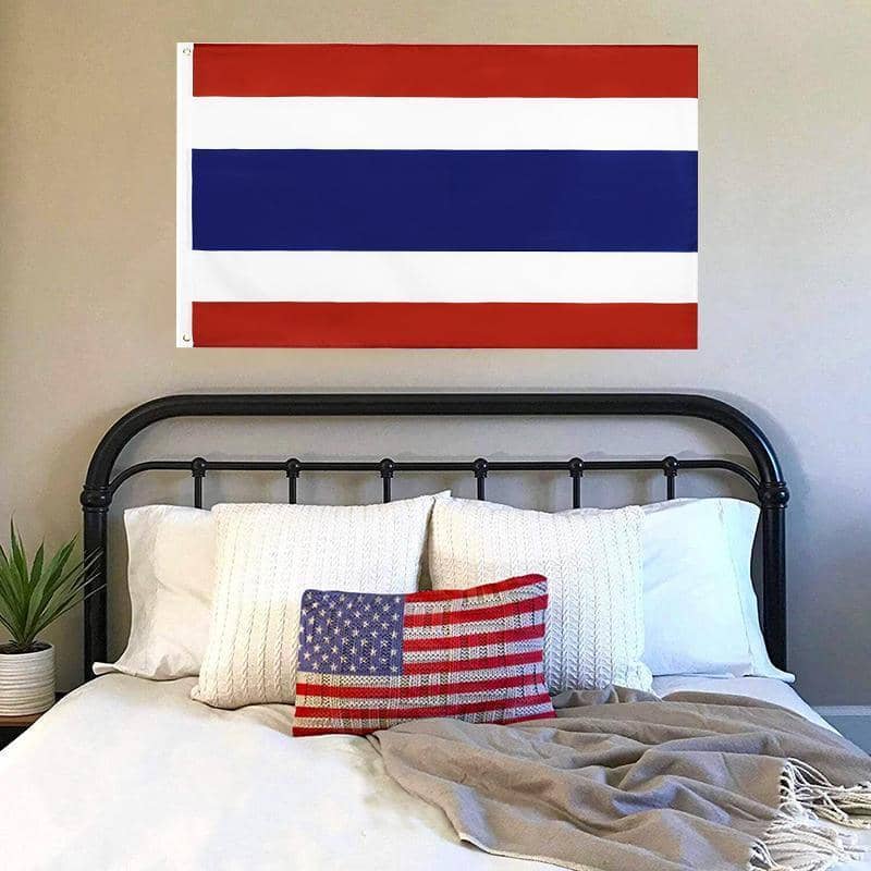 Thailand Flag 150 x 90 cm, Outdoor and Indoor Polyester Flag with Metal Grommets - view 4
