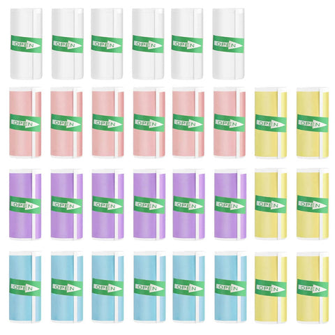 Thermal Sticker Paper Rolls 57 x 25 mm for Portable Printers - Number 1