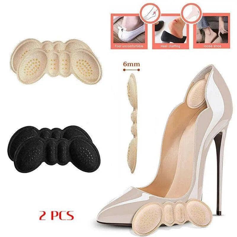 Thick Heel Cushion Insert Pads for Shoes, 1 Pair - Apricot Beige - view 2