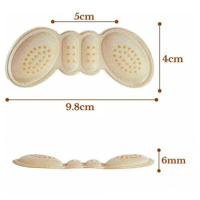 Thick Heel Cushion Insert Pads for Shoes, 1 Pair - Apricot Beige - view 4
