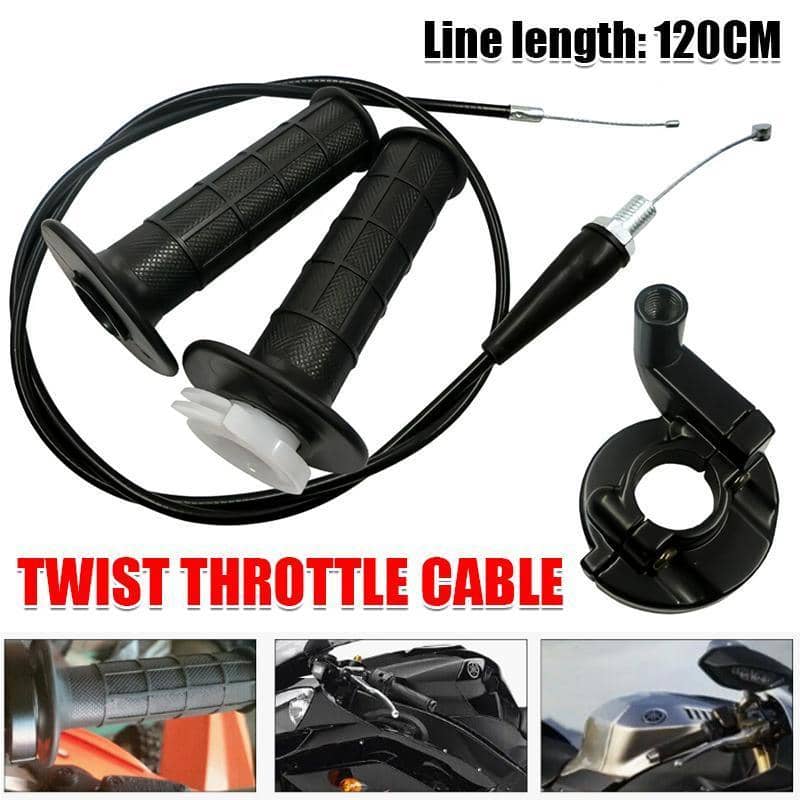 Throttle Housing Hand Grip with 120 cm Cable for 110cc to 250cc Dirt Bikes and Quads
