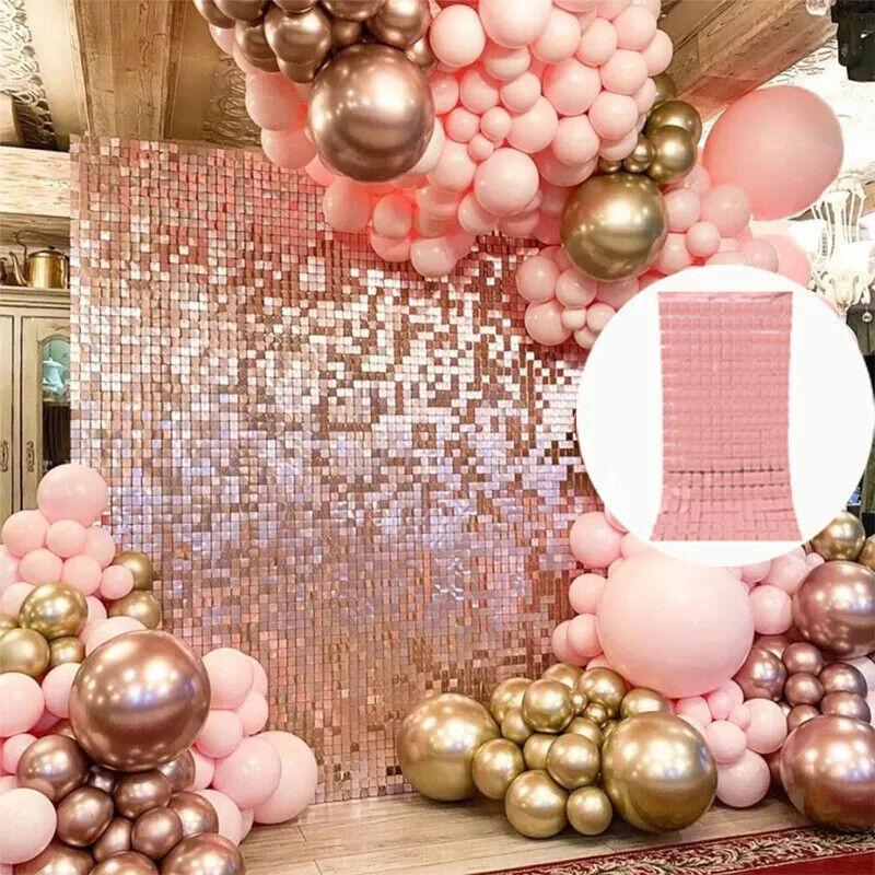 Tinsel Curtain Backdrop 1x2m Shimmer Party Decoration - Green - view 5