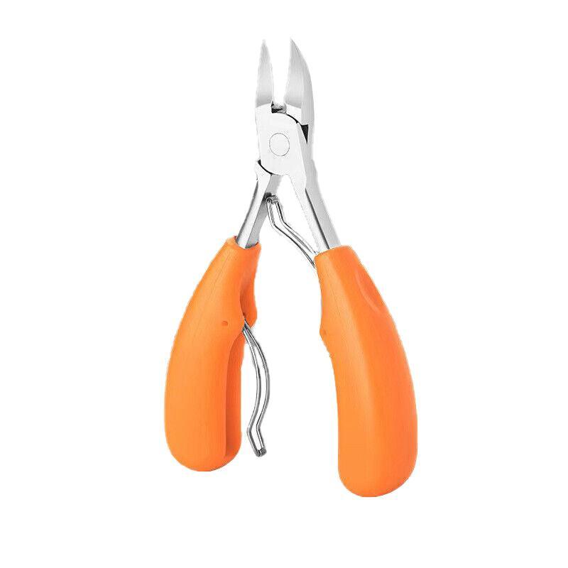 Toenail Clipper with Curved Stainless Steel Blades - Yellow
