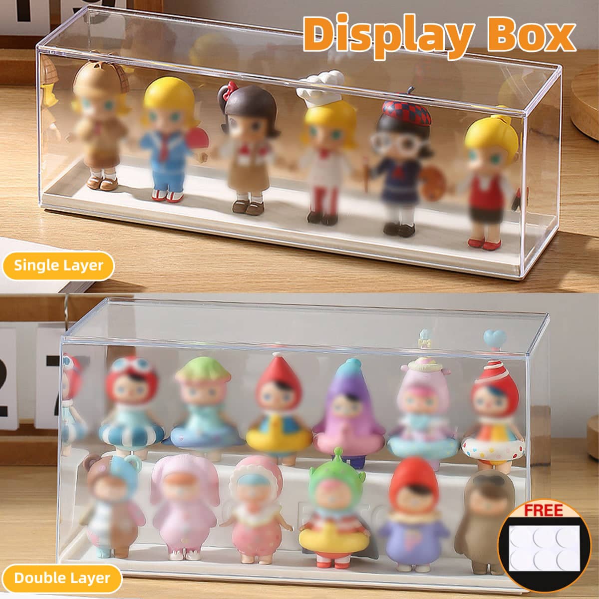 Transparent Blind Box Display Storage Box for Mini Figures - 2 Tier - view 2