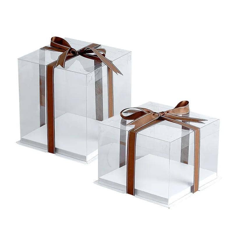 Transparent Cake Box for Birthday Cakes - 8 Inch (20.3cm), Single, Pack of 20 - view 3