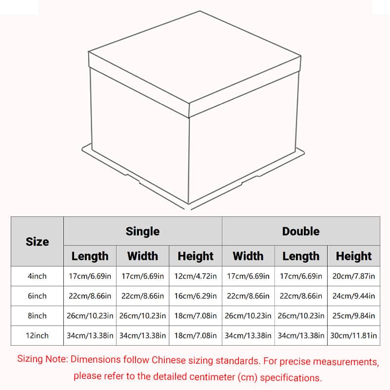 Transparent Cake Box for Birthday Cakes - 8 Inch (20.3cm), Single, Pack of 20 - view 4