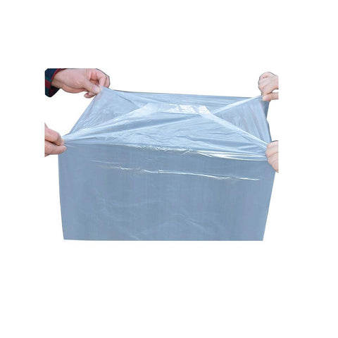 Transparent Square-Bottom Carton Liner Bags, Pack of 50 - 30 x 20 x 40 cm