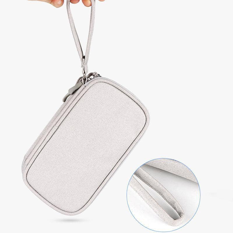 Travel Cable Organiser Pouch for Chargers and Electronics - Coral Pink - view 4