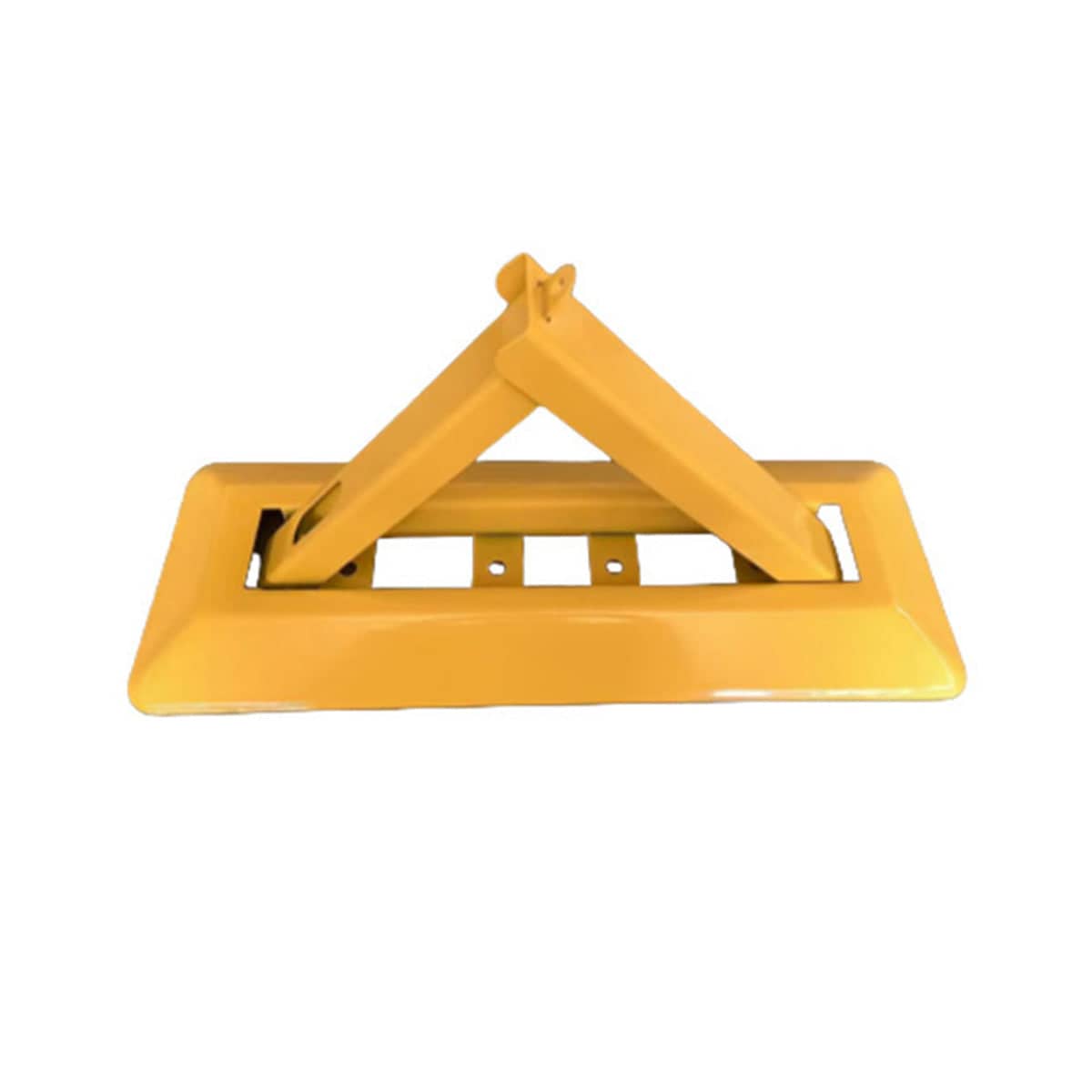 Triangle Foldable Residential Parking Space Lock in Steel, Yellow - view 2