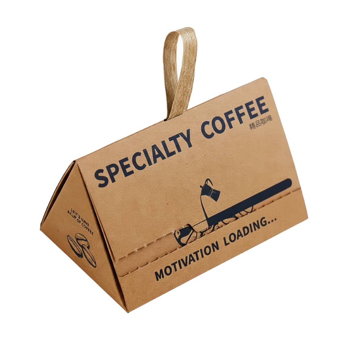 Triangular Kraft Paper Gift Boxes, Pack of 10 - Large (22 cm L x 14 cm W x 14 cm H)