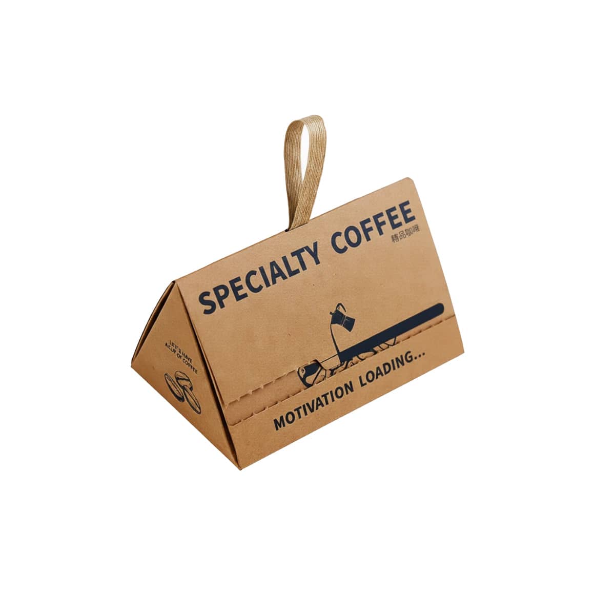 Triangular Kraft Paper Gift Boxes, Pack of 10 - Small (12 cm L x 8 cm W x 8 cm H)