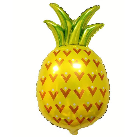 Tropical Aluminium Foil Balloons, Pack of 5 - Pineapple