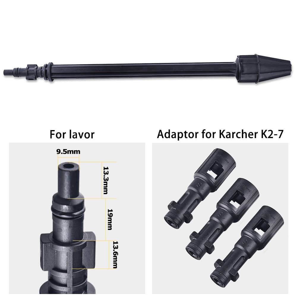 Turbo Nozzle Lance for Karcher K2 to K7 Pressure Washers, with Adapter - view 4