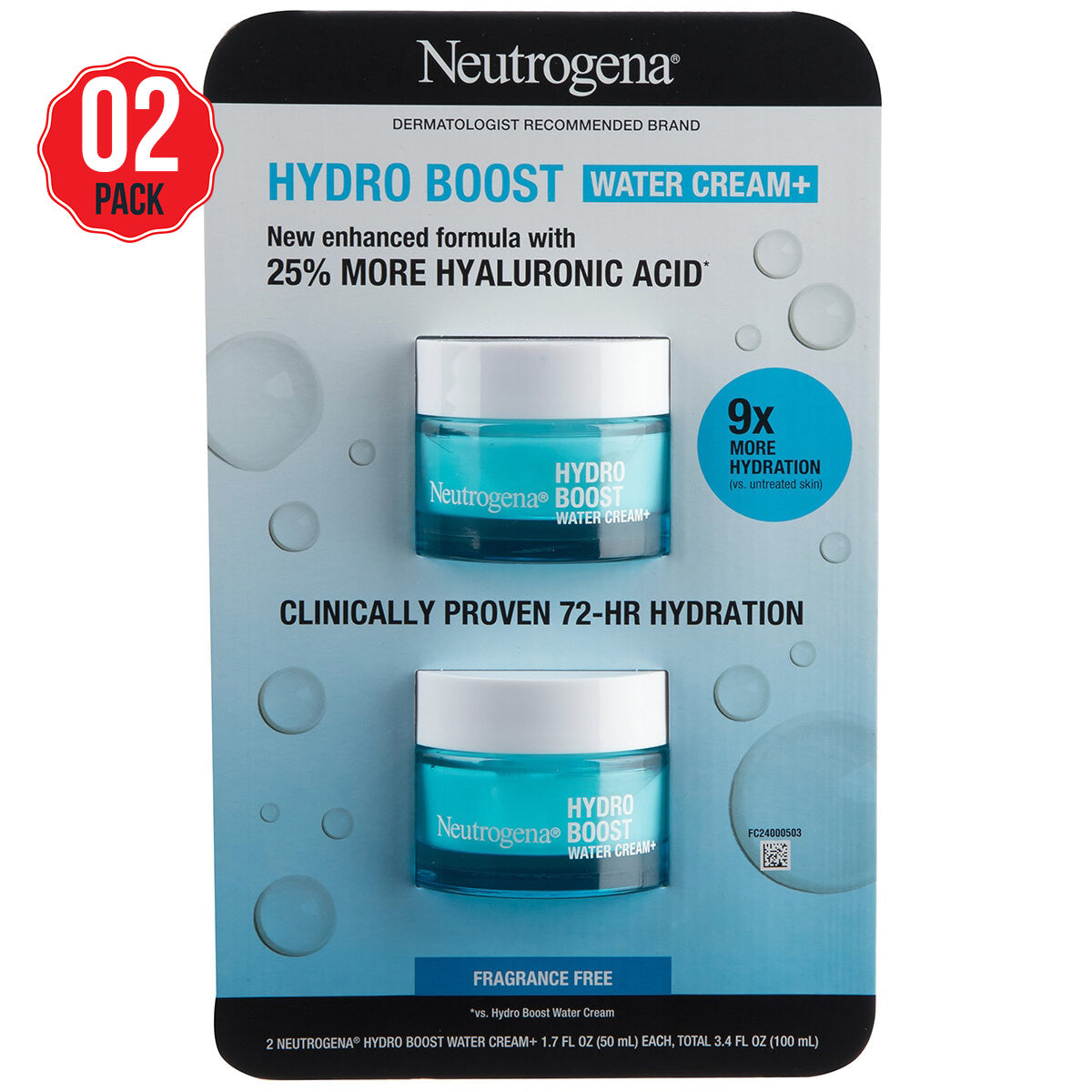 Neutrogena Hydro Boost Water Cream+ 2 x 50g - SuperSaverAU - view 1