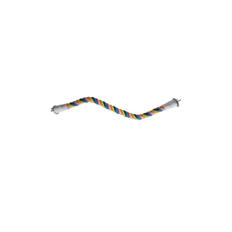 U-Shaped Cotton Rope Parrot Perch for Bird Cage - 60cm