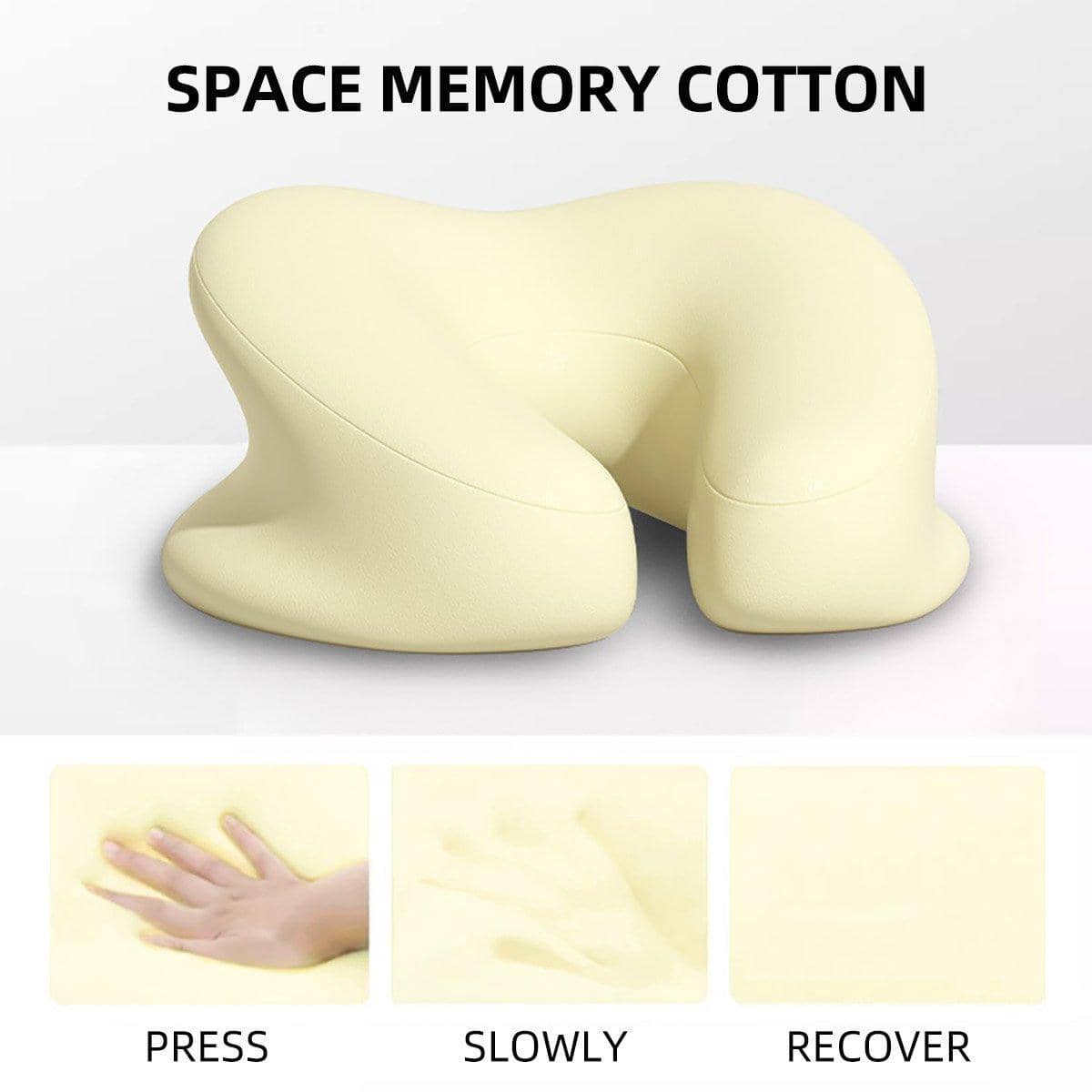 U-Shaped Massage Table Face Cushion Pillow - Light Grey - view 5