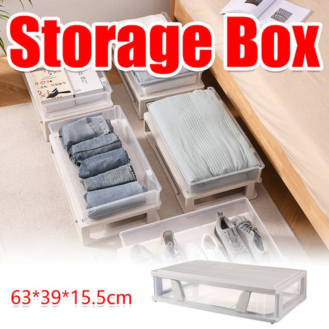 Under Bed Storage Drawer with Wheels - Large Capacity Dustproof, Space Saving
