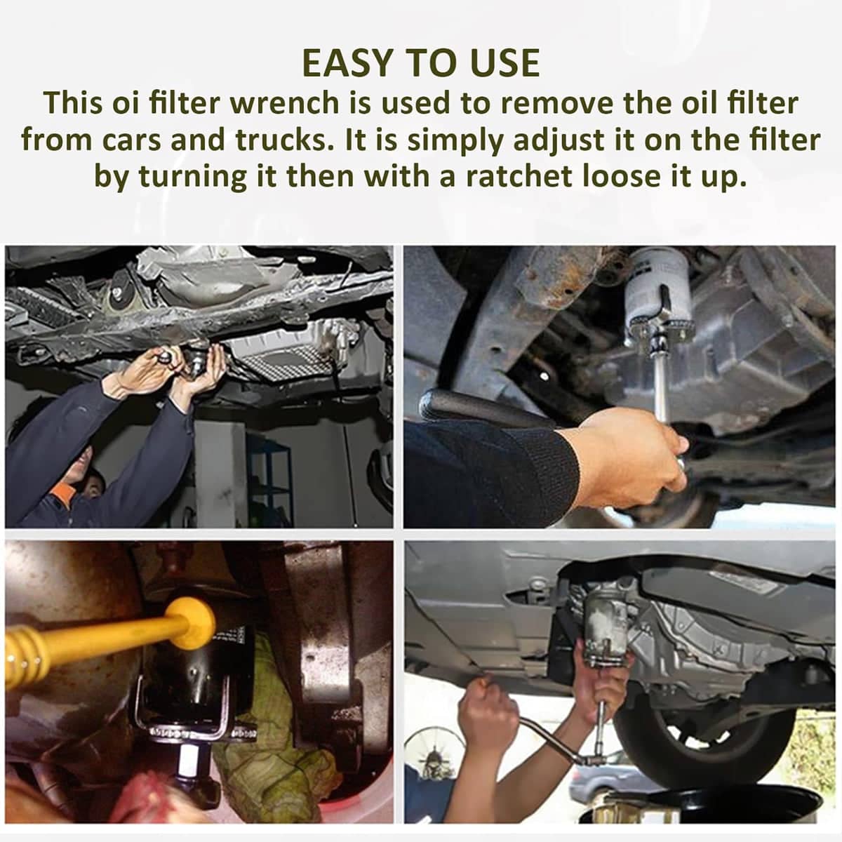 Universal 3 Jaw Oil Filter Wrench for Car, Truck and Engine Maintenance - view 5