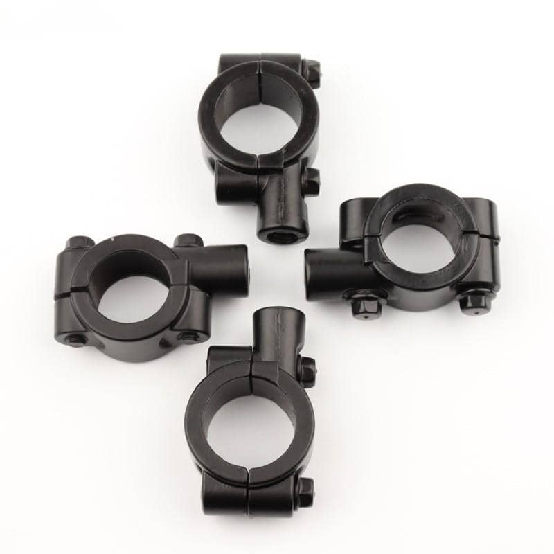 Universal Motorcycle Handlebar Mirror Mount Adaptor Clamp, 8mm Thread - view 3