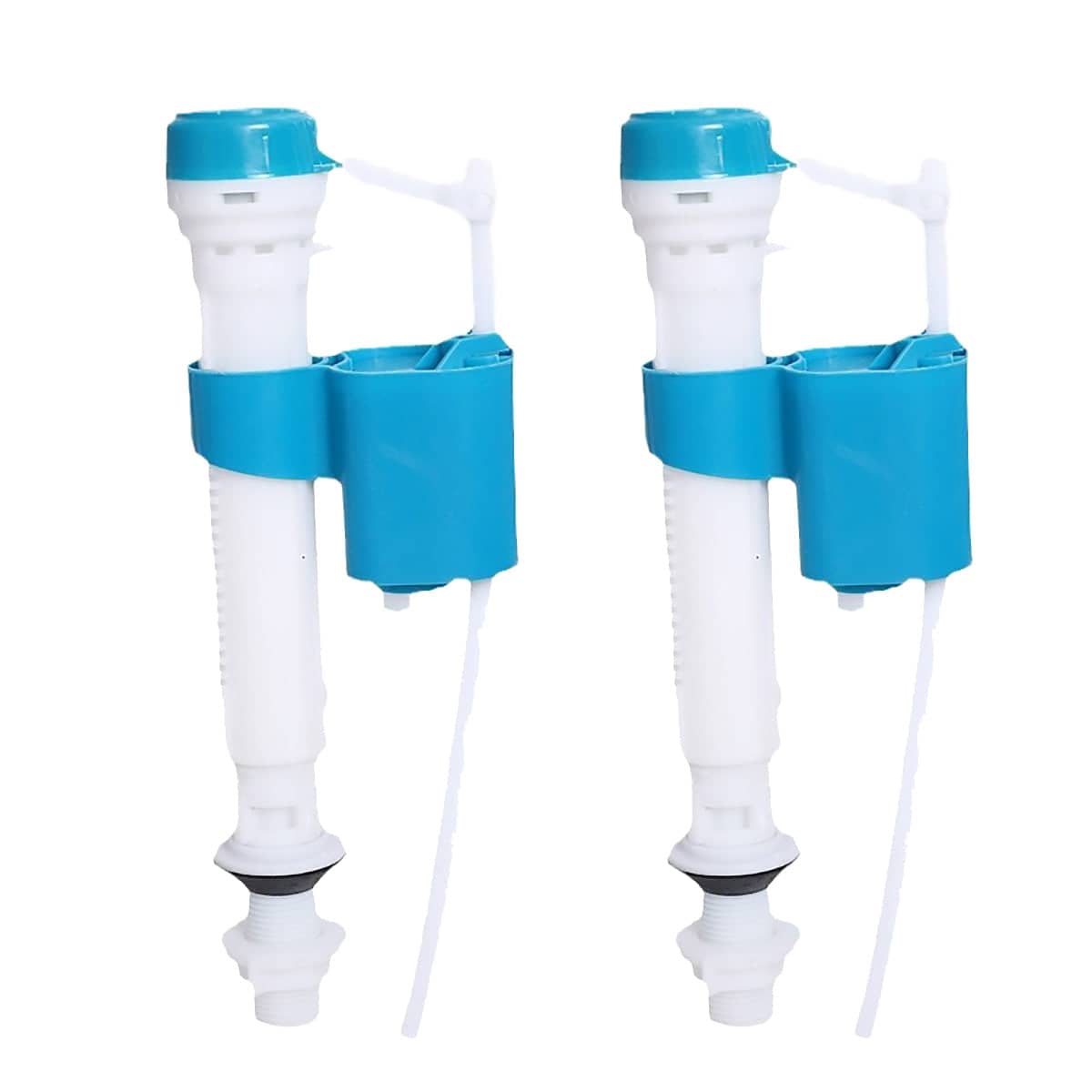 Universal Toilet Cistern Inlet Float Valve, Pack of 2, Blue and White Press Type Fill Valve - view 2