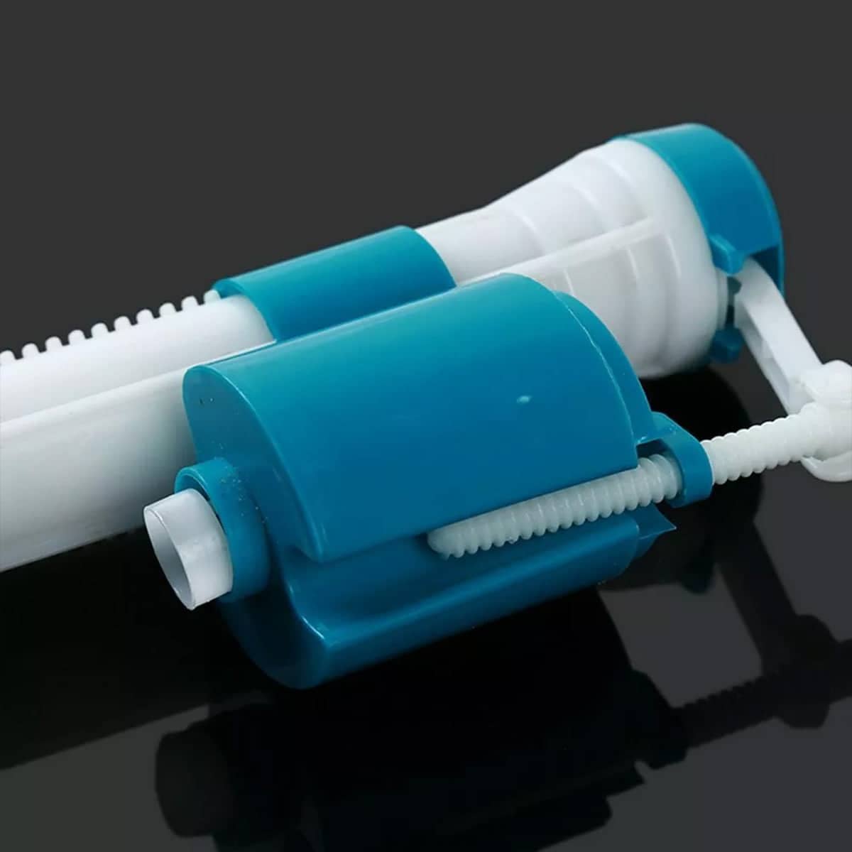 Universal Toilet Cistern Inlet Float Valve, Pack of 2, Blue and White Press Type Fill Valve - view 5