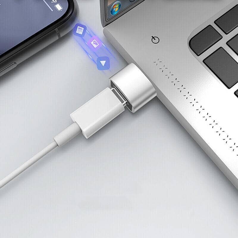 USB C 3.0 Type A Male to Type C Female Adapter - Black - view 5